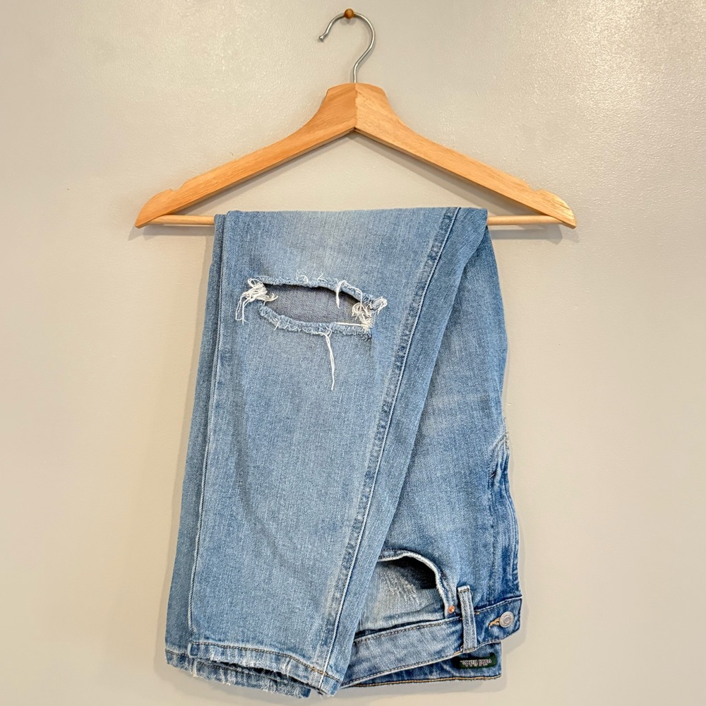 Wild Fable High Rise Ripped Mom Jeans